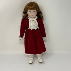 La Collection Artisan Doll Porcelain "Jackie" Wind Up Musical Doll Collector 16"